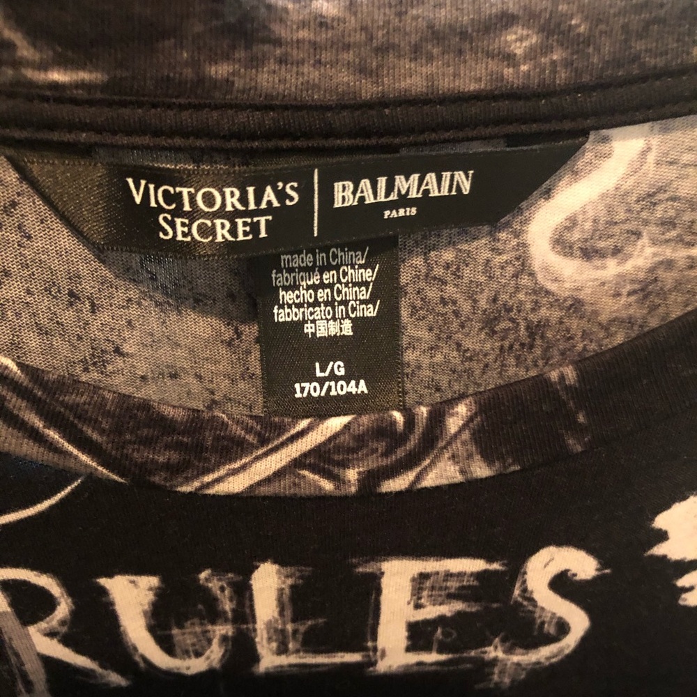 Victoria secret x Balmain oversized Tee